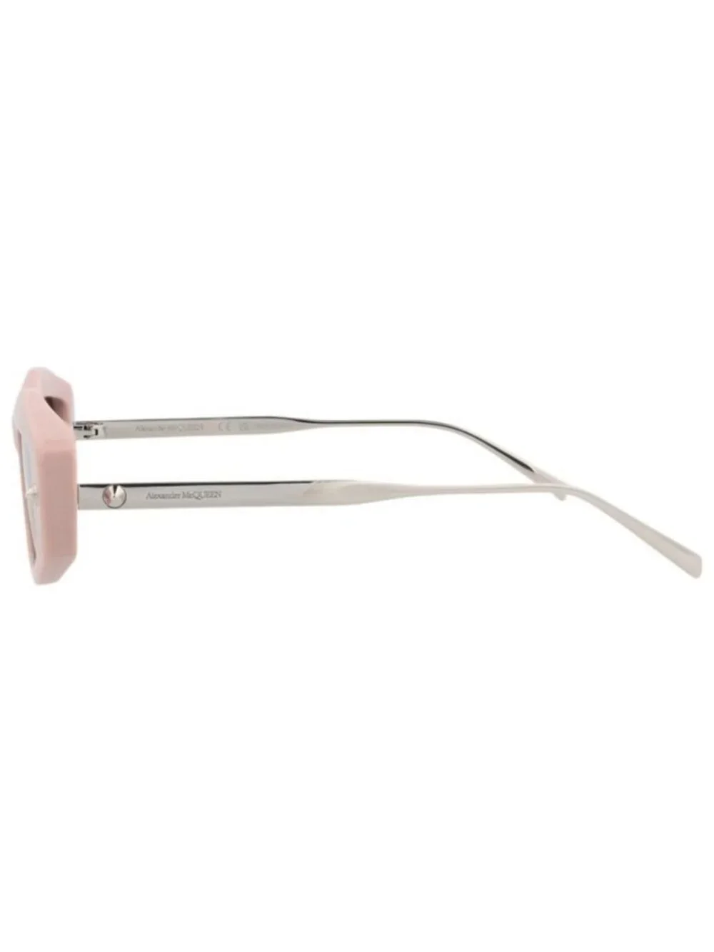 New Alexander McQueen Womens Square/Rectangle Pink Silver Grey Fashion Designer